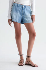AG Jeans Analeigh Short in Wine Garden