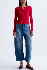 AG Jeans Hattie Crop Barrel in Perfect Pitch