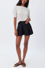 Bella Dahl Culotte Short in Black - Viva Diva Boutique