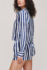 Bella Dahl Long Sleeve Crop Shirt in Painted Tides Stripe