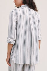 Bella Dahl Long Sleeve Shirt in Boardwalk Stripe - Viva Diva Boutique