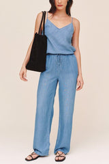 Bella Dahl Wide Leg Drawstring in Indigo Harbor Wash