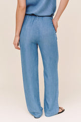 Bella Dahl Wide Leg Drawstring in Indigo Harbor Wash