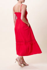 Cleobella Magnolia Ankle Dress in Goji Berry