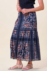 Cleobella Marjorie Ankle Skirt in Dark La Ramos - Viva Diva Boutique