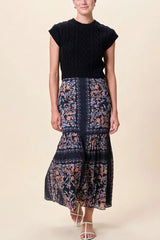 Cleobella Marjorie Ankle Skirt in Dark La Ramos - Viva Diva Boutique