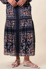 Cleobella Marjorie Ankle Skirt in Dark La Ramos - Viva Diva Boutique