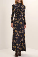 Favorite Daughter Lucia Dress in Navy Vine Floral