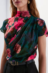 Favorite Daughter The Graceful Top in Gemstone Floral