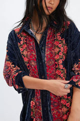 Free People One Night Velvet Top