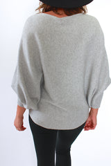 Kerisma Ryu Dolman Sweater in Heather Grey - Viva Diva Boutique