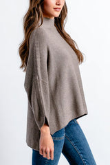 Kerisma Boho Sweater in Heather Brown - Viva Diva Boutique