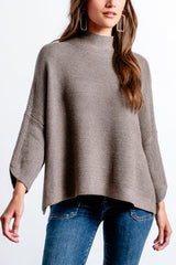 Kerisma Boho Sweater in Heather Brown - Viva Diva Boutique