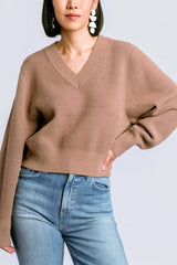 Kerisma Carrara V Sweater in Mocha Mousse