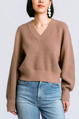 Kerisma Carrara V Sweater in Mocha Mousse