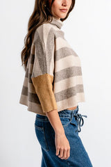 Kerisma London Stripe Sweater in Beige Multi - Viva Diva Boutique