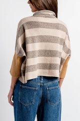 Kerisma London Stripe Sweater in Beige Multi - Viva Diva Boutique