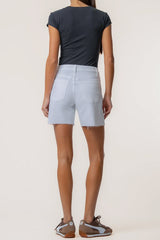 Kut from the Kloth Hailey High Rise Short in Optic White - Viva Diva Boutique