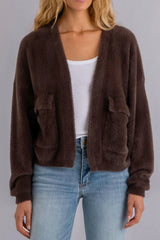Kut from the Kloth Jana Cardigan in Chocolate