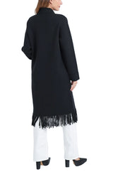 Love Token Jolene Fringe Cardigan in Black - Viva Diva Boutique