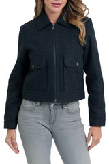 Love Token Zibby Jacket in Charcoal - Viva Diva Boutique