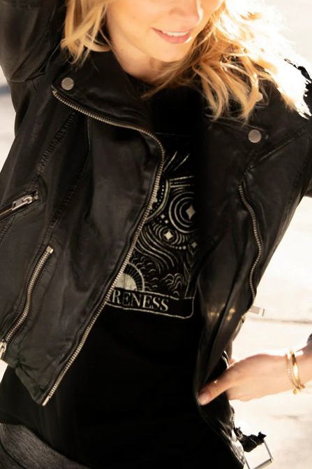 Mauritius Leather Wild Jacket in Black - Viva Diva Boutique
