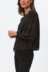 Michael Stars Dolly Blouse with Smocking Details - Viva Diva Boutique