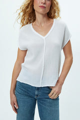 Michael Stars Draya Top in White