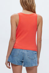Michael Stars Hayes Tank in Persimmon - Viva Diva Boutique