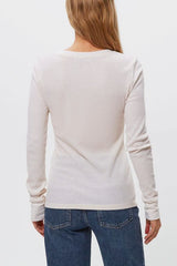 Michael Stars Juliet Crew Neck in Chalk