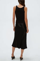 Michael Stars Leila Bias Cut Skirt in Black - Viva Diva Boutique