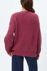 Michael Stars Skye Grandpa Cardi in Baby Plum - Viva Diva Boutique