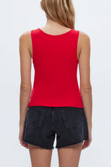 Michael Stars Sloan V-Neck Tank in Rumba - Viva Diva Boutique