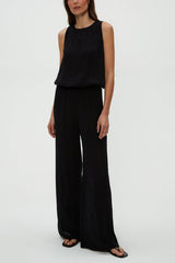 Michael Stars Susie Smocked Waist Pant in Black - Viva Diva Boutique