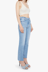 Mother Denim Hustler Ankle Fray in Sow Surreal - Viva Diva Boutique