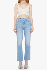 Mother Denim Hustler Ankle Fray in Sow Surreal - Viva Diva Boutique