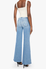Mother Denim Hustler Roller Double Sneak in Saddle Up