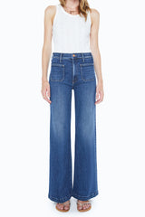 Mother Denim Hustler Roller Patch Pocket Skimp in One Last Shot