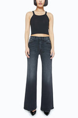 Mother Denim Lil Hustler Roller Sneak in Not Today Satan - Viva Diva Boutique