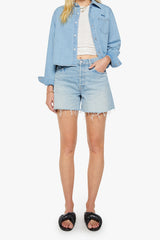 Mother Denim The Extra Mile Short Fray in Head Rush