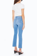 Mother Denim The Insider Crop Step Fray in Out Of The Blue - Viva Diva Boutique