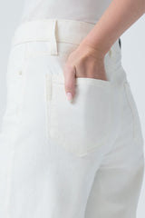 Paige Denim Anessa 31” Raw Hem in Tonal Ecru - Viva Diva Boutique