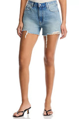 Paige Denim Archie Short Raw Hem in Foret Destructed - Viva Diva Boutique