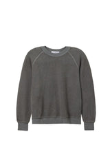 Perfect White Tee Ziggy Sweatshirt in Charcoal - Viva Diva Boutique