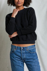 Perfect White Tee Ziggy Sweatshirt in True Black - Viva Diva Boutique