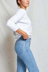 Perfect White Tee Ziggy in White - Viva Diva Boutique