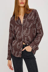 Rails Alyssa Shirt in Brown Horseshoes