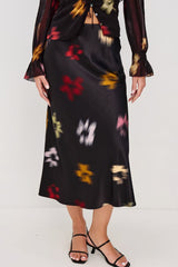 Rails Anya Skirt in Onyx Blurred Floral