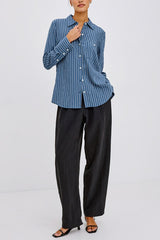 Rails Beck Shirt in Washed Indigo Stripe