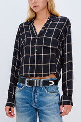 Rails Malin Shirt in Onyx Sand Birch Plaid - Viva Diva Boutique